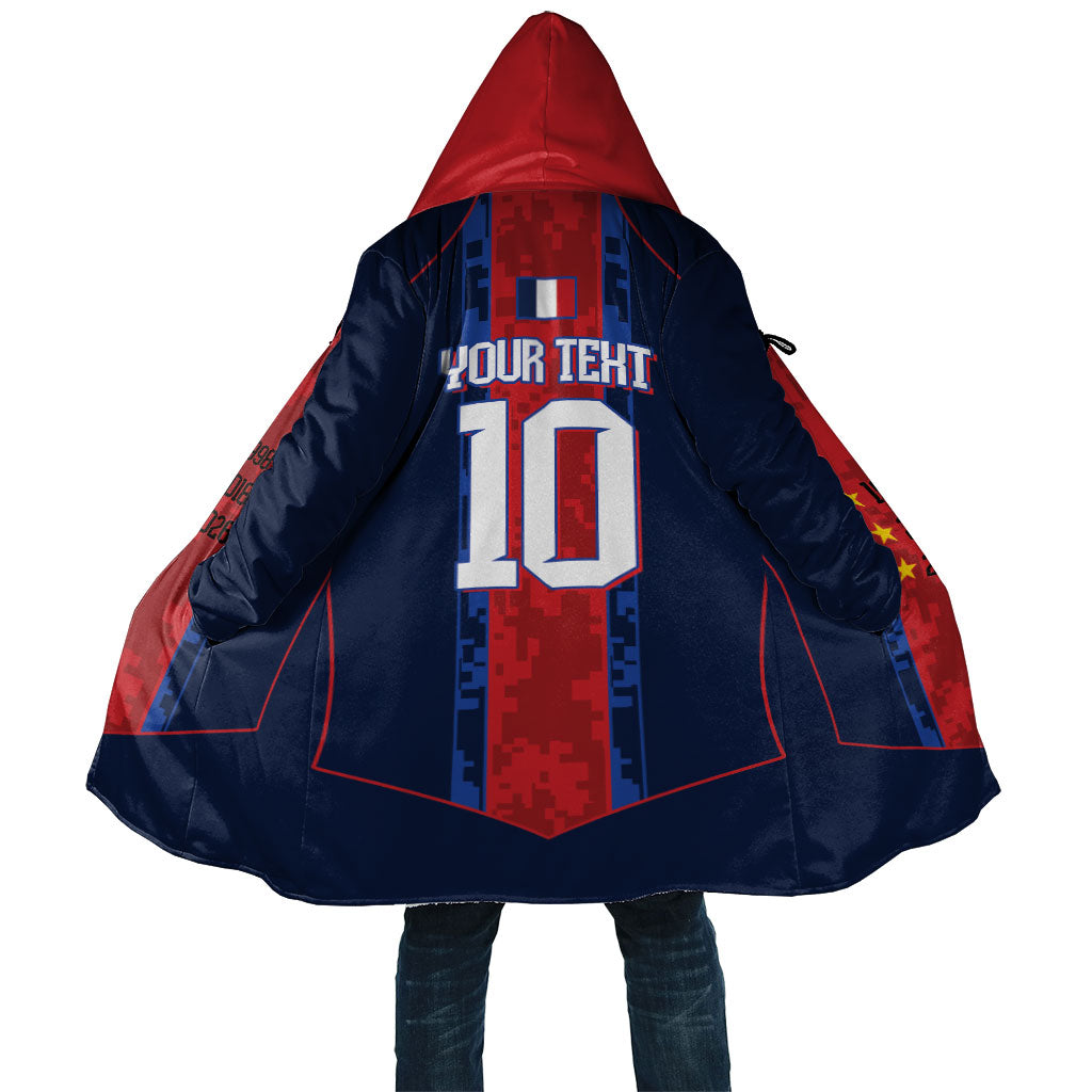 France Champion du Monde 2026 Custom Cloak Les Bleus Third Star Retro Style