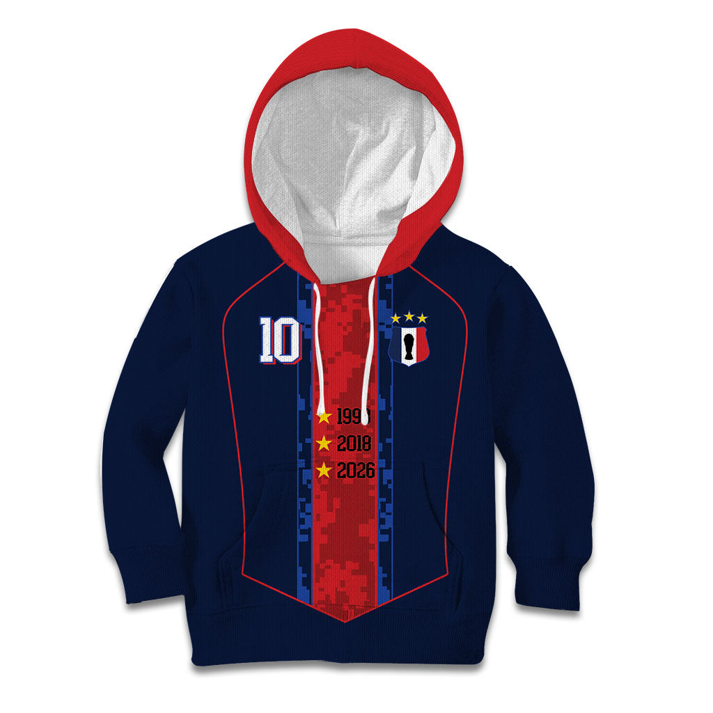 France Champion du Monde 2026 Custom Kid Hoodie Les Bleus Third Star Retro Style