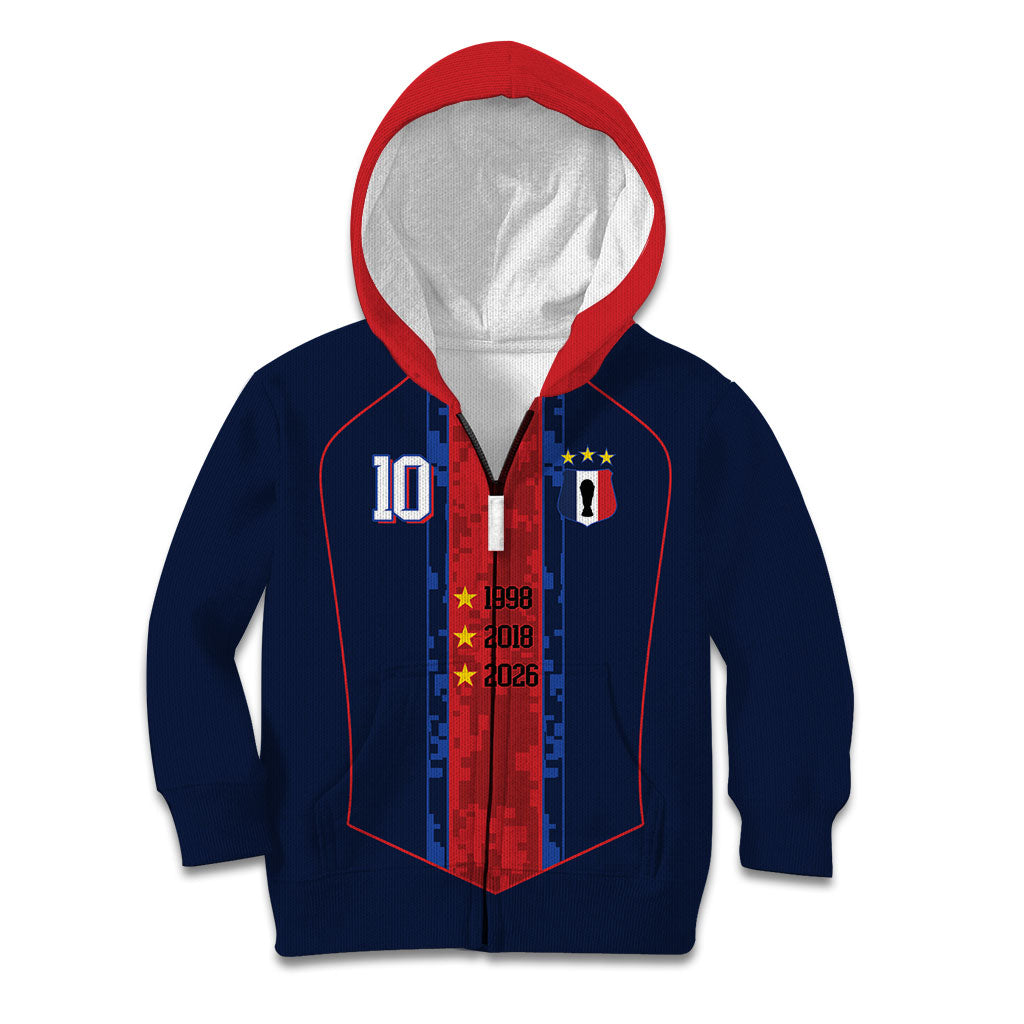 France Champion du Monde 2026 Custom Kid Hoodie Les Bleus Third Star Retro Style