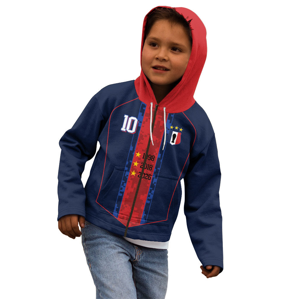 France Champion du Monde 2026 Custom Kid Hoodie Les Bleus Third Star Retro Style