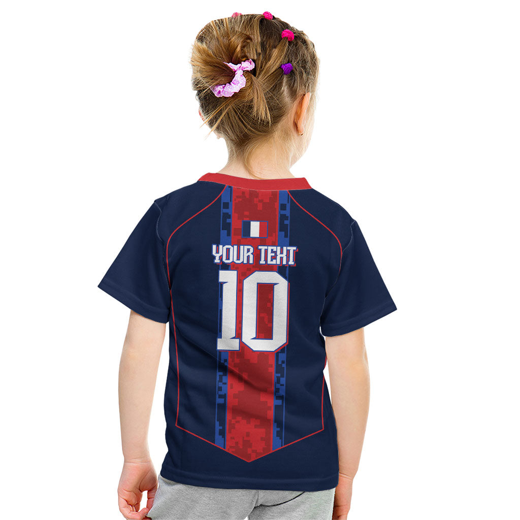 France Champion du Monde 2026 Custom Kid T Shirt Les Bleus Third Star Retro Style