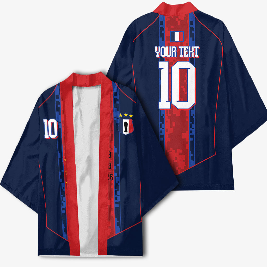 France Champion du Monde 2026 Custom Kimono Les Bleus Third Star Retro Style