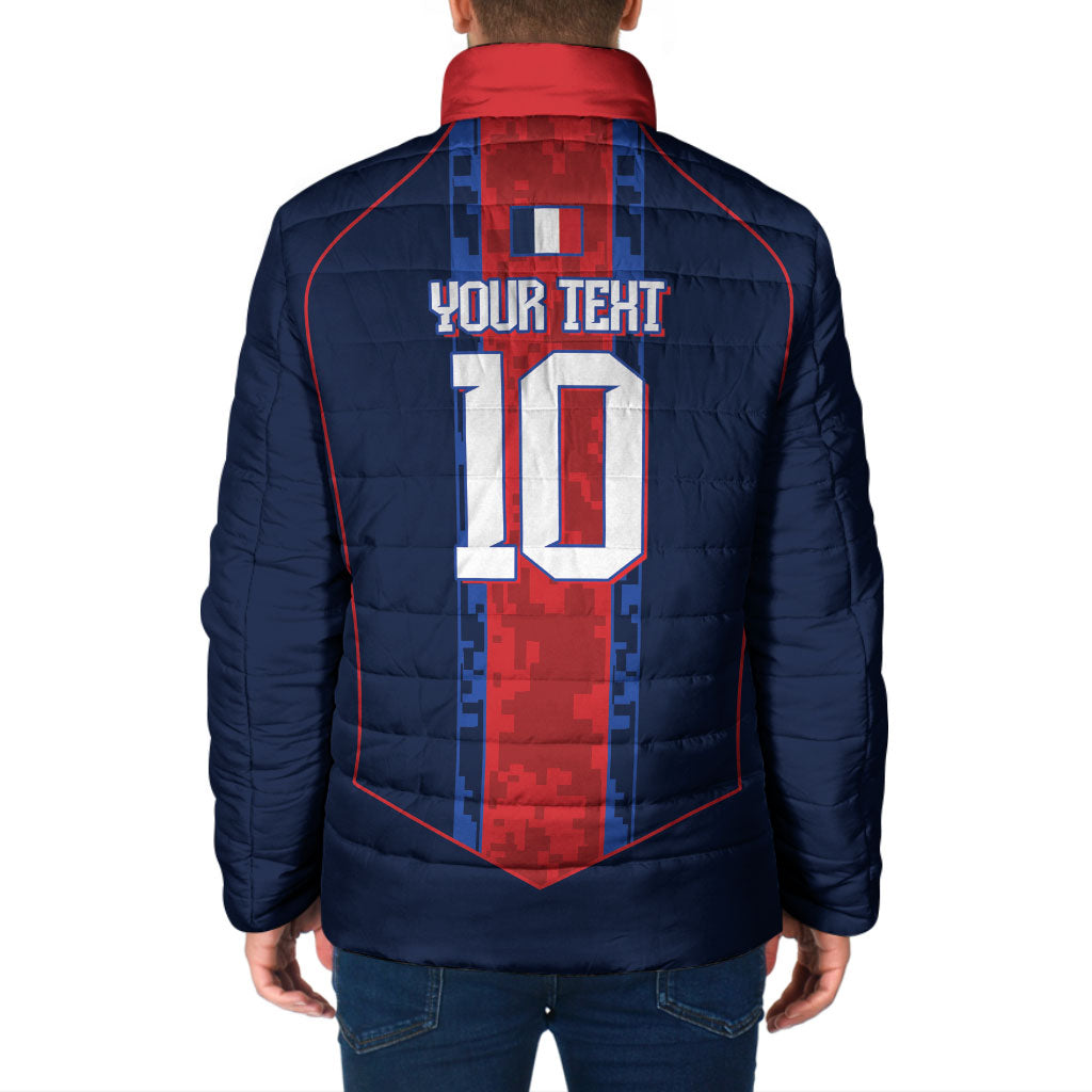 France Champion du Monde 2026 Custom Padded Jacket Les Bleus Third Star Retro Style
