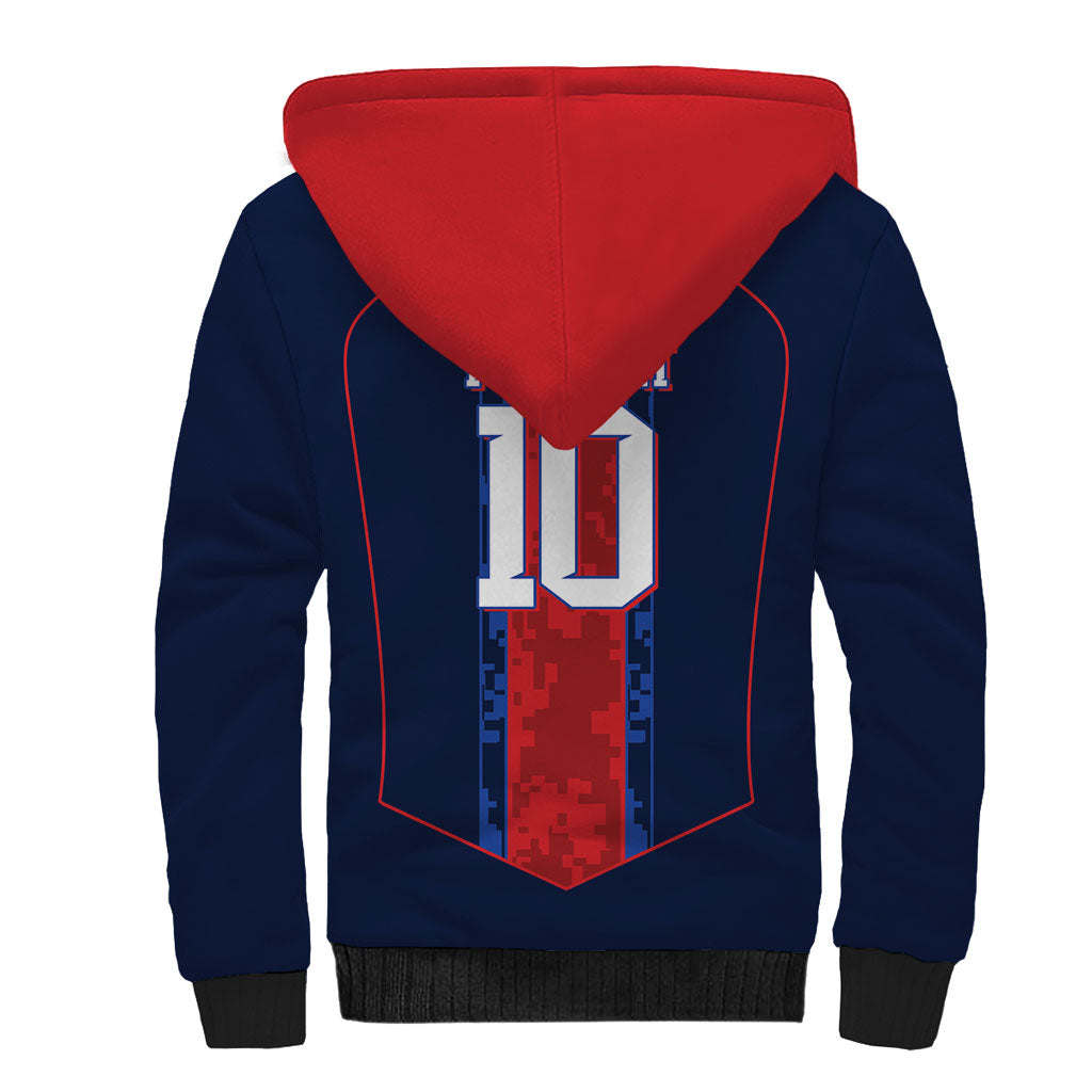 France Champion du Monde 2026 Custom Sherpa Hoodie Les Bleus Third Star Retro Style