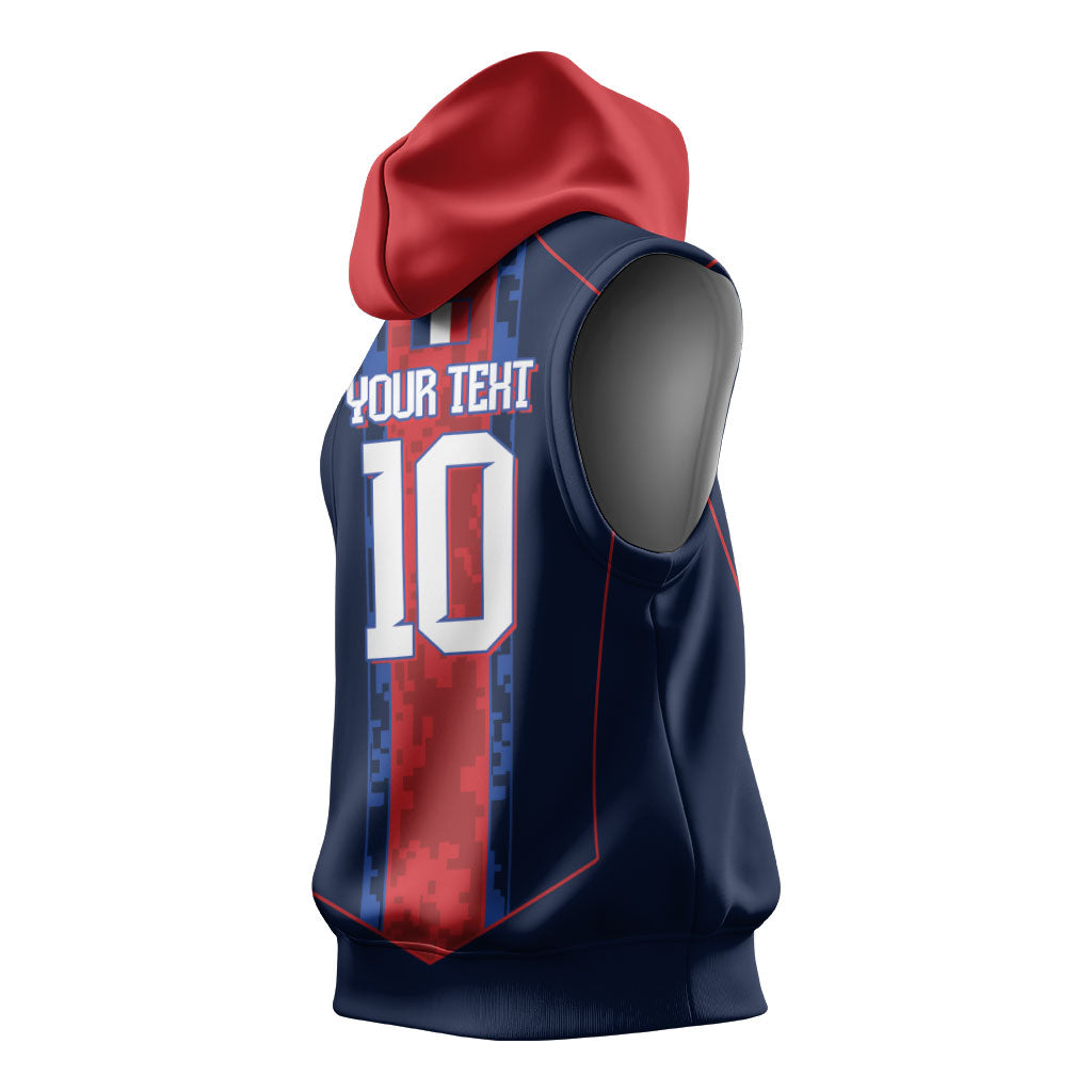 France Champion du Monde 2026 Custom Sleeveless Hoodie Les Bleus Third Star Retro Style