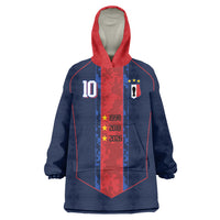 France Champion du Monde 2026 Custom Wearable Blanket Hoodie Les Bleus Third Star Retro Style
