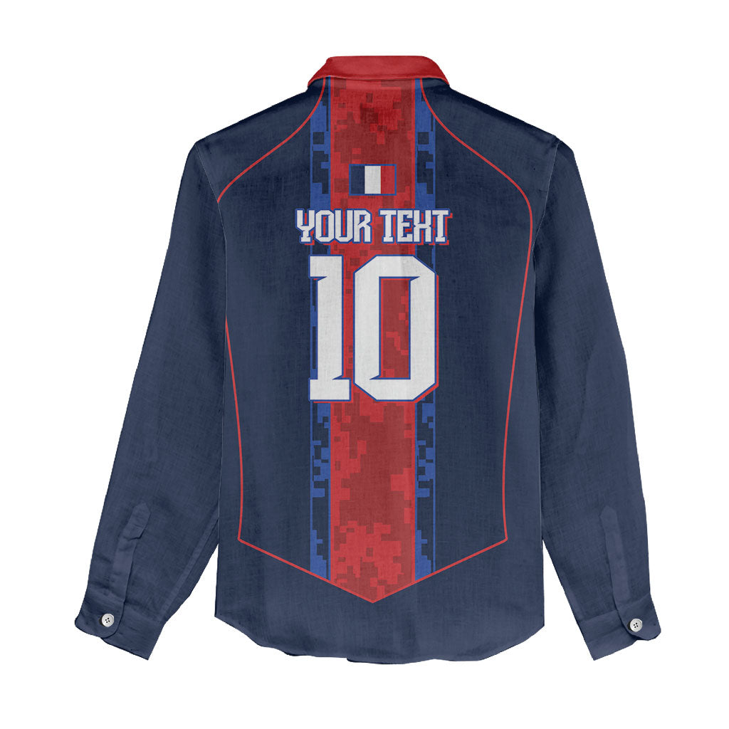 France Champion du Monde 2026 Custom Women Casual Shirt Les Bleus Third Star Retro Style