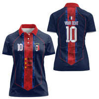 France Champion du Monde 2026 Custom Women Polo Shirt Les Bleus Third Star Retro Style