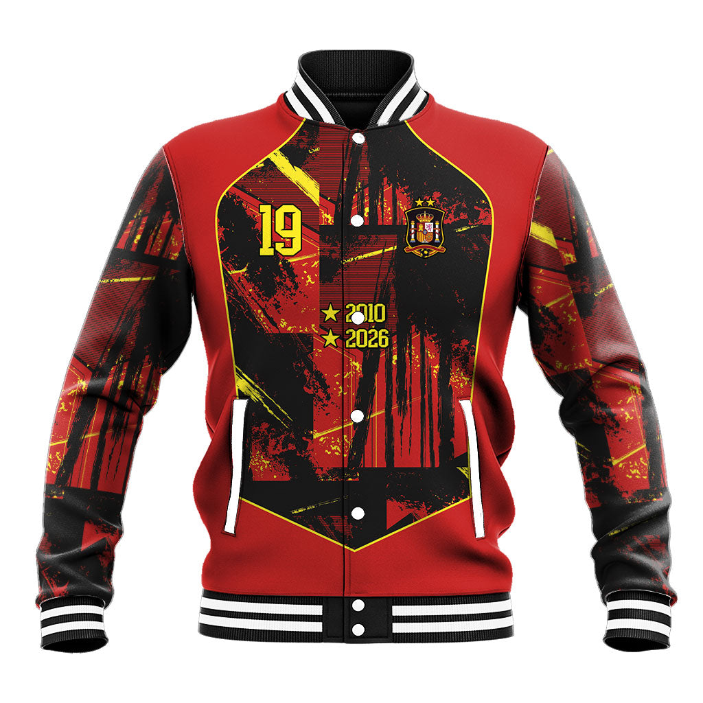 Spain Campeon del Mundo 2026 Custom Baseball Jacket Espana Second Star Retro Style