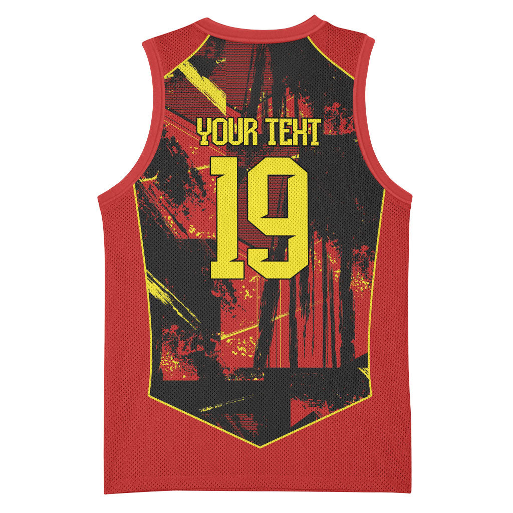 Spain Campeon del Mundo 2026 Custom Basketball Jersey Espana Second Star Retro Style