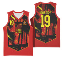 Spain Campeon del Mundo 2026 Custom Basketball Jersey Espana Second Star Retro Style