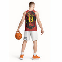 Spain Campeon del Mundo 2026 Custom Basketball Jersey Espana Second Star Retro Style