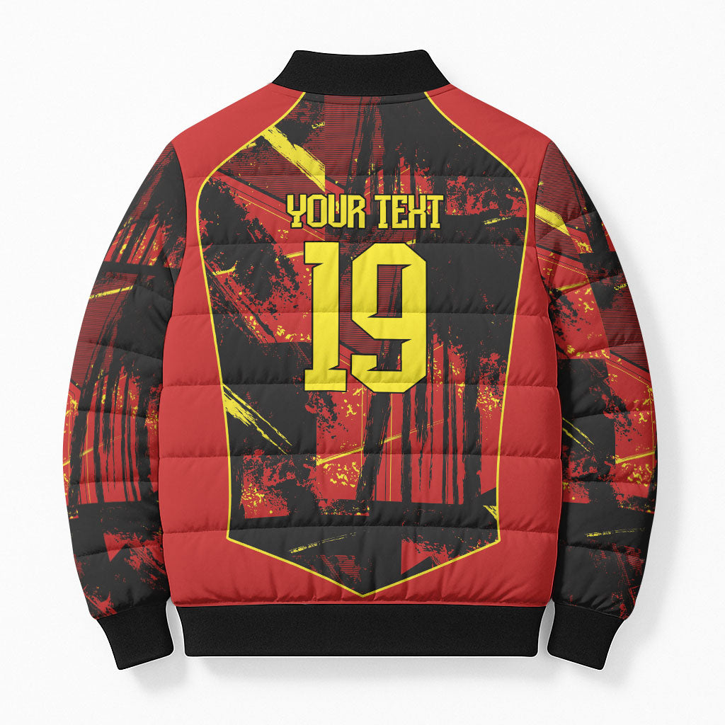Spain Campeon del Mundo 2026 Custom Bomber Puffer Jacket Espana Second Star Retro Style