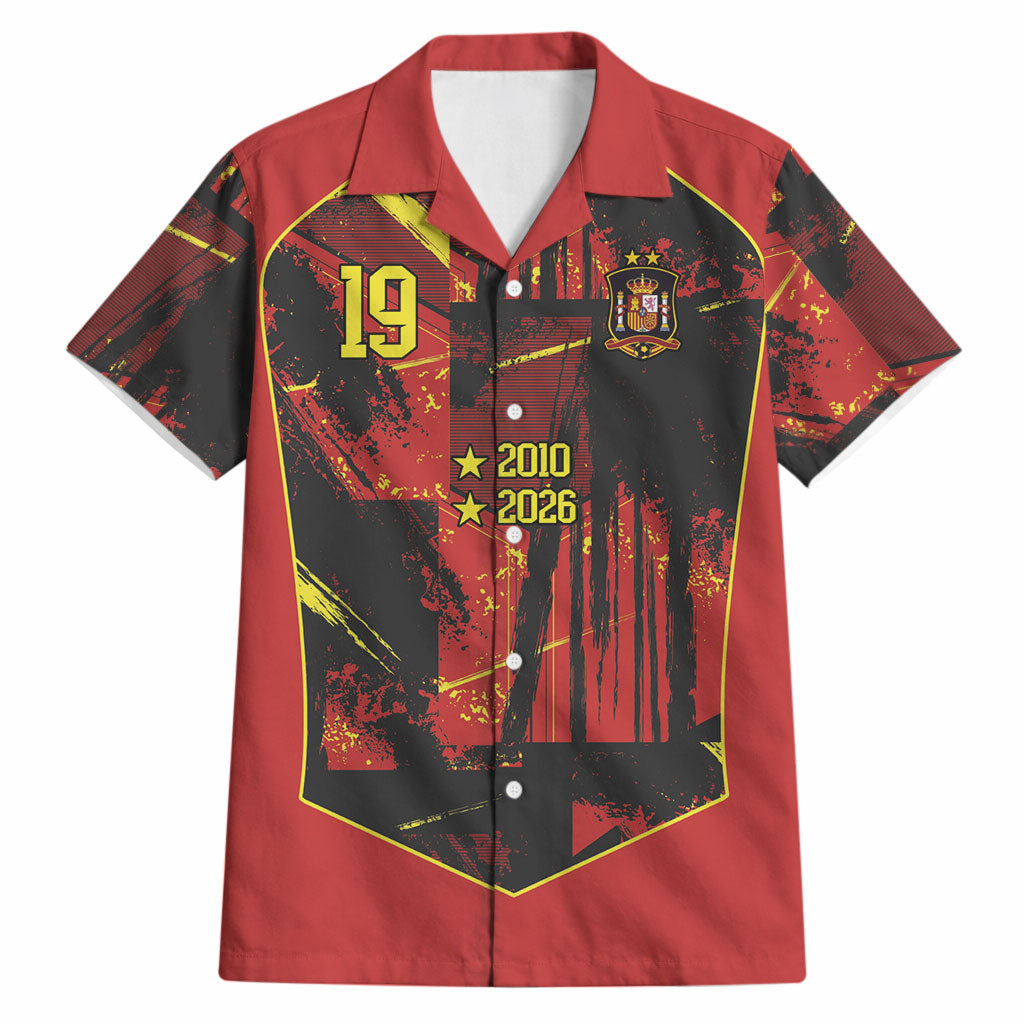 Spain Campeon del Mundo 2026 Custom Hawaiian Shirt Espana Second Star Retro Style