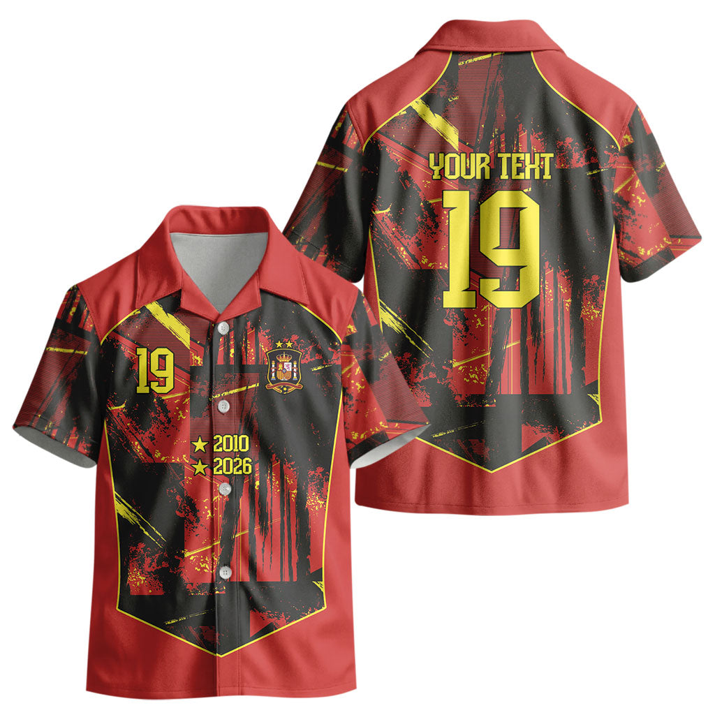 Spain Campeon del Mundo 2026 Custom Kid Hawaiian Shirt Espana Second Star Retro Style