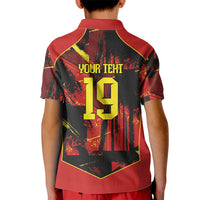 Spain Campeon del Mundo 2026 Custom Kid Polo Shirt Espana Second Star Retro Style