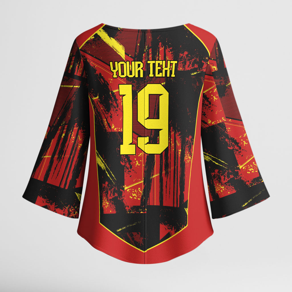 Spain Campeon del Mundo 2026 Custom Kimono Sleeve Blouse Espana Second Star Retro Style