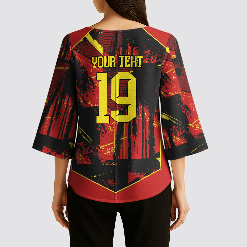 Spain Campeon del Mundo 2026 Custom Kimono Sleeve Blouse Espana Second Star Retro Style