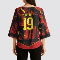 Spain Campeon del Mundo 2026 Custom Kimono Sleeve Blouse Espana Second Star Retro Style