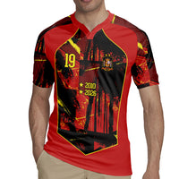 Spain Campeon del Mundo 2026 Custom Rugby Jersey Espana Second Star Retro Style