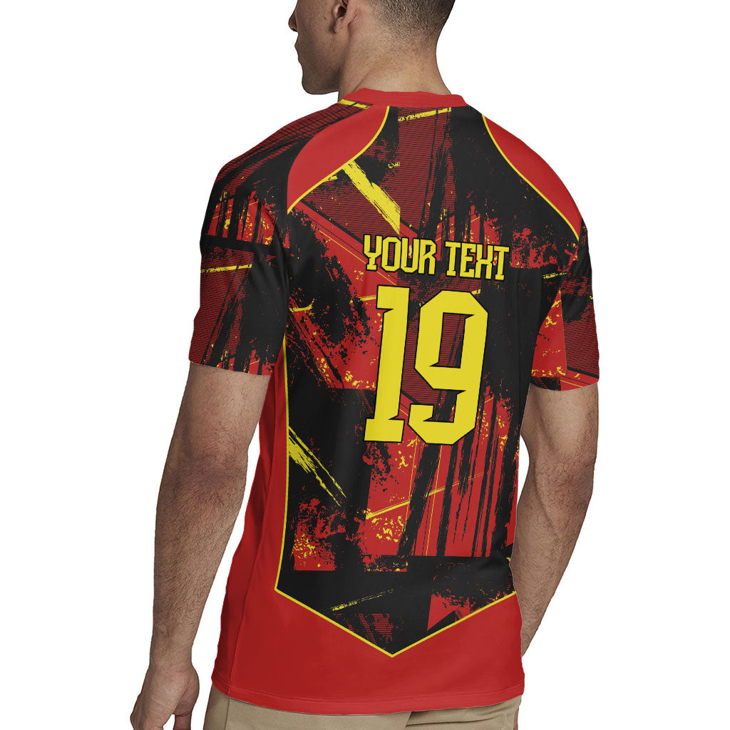 Spain Campeon del Mundo 2026 Custom Rugby Jersey Espana Second Star Retro Style