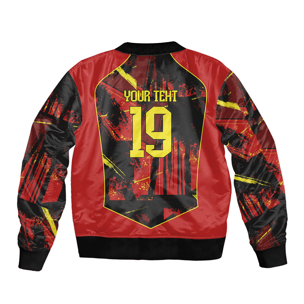 Spain Campeon del Mundo 2026 Custom Sleeve Zip Bomber Jacket Espana Second Star Retro Style
