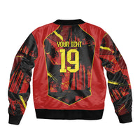 Spain Campeon del Mundo 2026 Custom Sleeve Zip Bomber Jacket Espana Second Star Retro Style