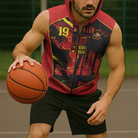 Spain Campeon del Mundo 2026 Custom Sleeveless Zip Hoodie Espana Second Star Retro Style
