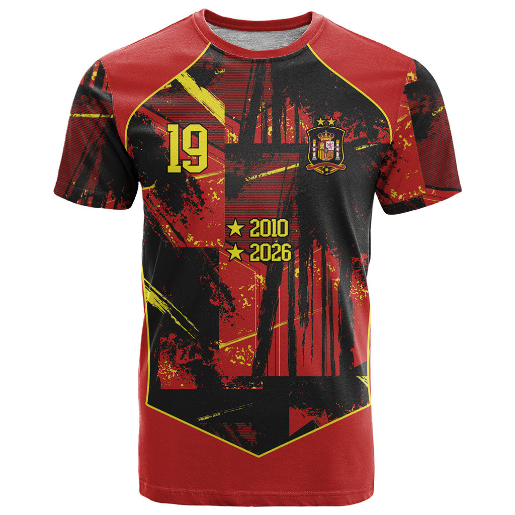 Spain Campeon del Mundo 2026 Custom T Shirt Espana Second Star Retro Style