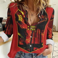 Spain Campeon del Mundo 2026 Custom Women Casual Shirt Espana Second Star Retro Style