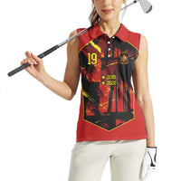 Spain Campeon del Mundo 2026 Custom Women Sleeveless Polo Shirt Espana Second Star Retro Style