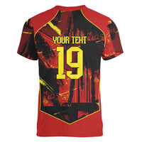 Spain Campeon del Mundo 2026 Custom Women V-Neck T-Shirt Espana Second Star Retro Style