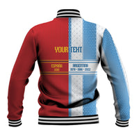 Argentina Spain World Final Football Personalized Baseball Jacket Un Idioma Dos Naciones Un Campeon