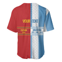Argentina Spain World Final Football Personalized Baseball Jersey Un Idioma Dos Naciones Un Campeon