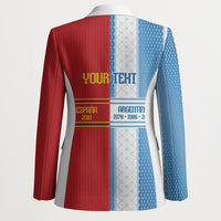 Argentina Spain World Final Football Personalized Blazer Un Idioma Dos Naciones Un Campeon