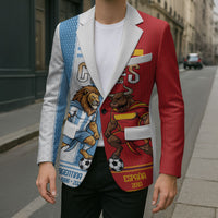 Argentina Spain World Final Football Personalized Blazer Un Idioma Dos Naciones Un Campeon