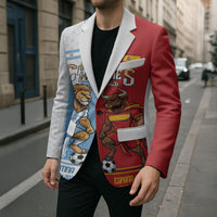 Argentina Spain World Final Football Personalized Blazer Un Idioma Dos Naciones Un Campeon