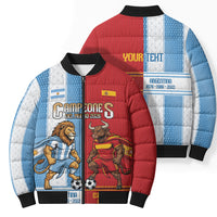 Argentina Spain World Final Football Personalized Bomber Puffer Jacket Un Idioma Dos Naciones Un Campeon