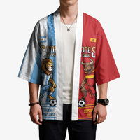 Argentina Spain World Final Football Personalized Kimono Un Idioma Dos Naciones Un Campeon