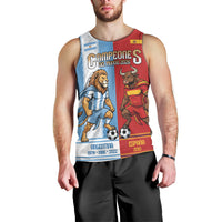 Argentina Spain World Final Football Personalized Men Tank Top Un Idioma Dos Naciones Un Campeon