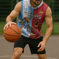 Argentina Spain World Final Football Personalized Sleeveless Hoodie Un Idioma Dos Naciones Un Campeon