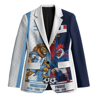 Argentina France World Final Football Personalized Blazer Two Nations Five Stars One Trophy