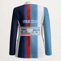 Argentina France World Final Football Personalized Blazer Two Nations Five Stars One Trophy