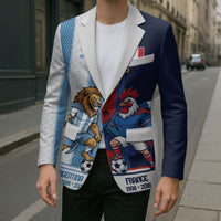 Argentina France World Final Football Personalized Blazer Two Nations Five Stars One Trophy