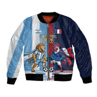 Argentina France World Final Football Personalized Bomber Jacket Two Nations Five Stars One Trophy