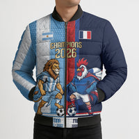 Argentina France World Final Football Personalized Bomber Puffer Jacket Two Nations Five Stars One Trophy
