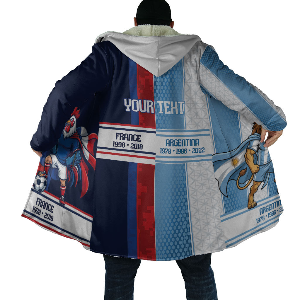 Argentina France World Final Football Personalized Cloak Two Nations Five Stars One Trophy