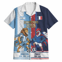 Argentina France World Final Football Personalized Hawaiian Shirt Two Nations Five Stars One Trophy