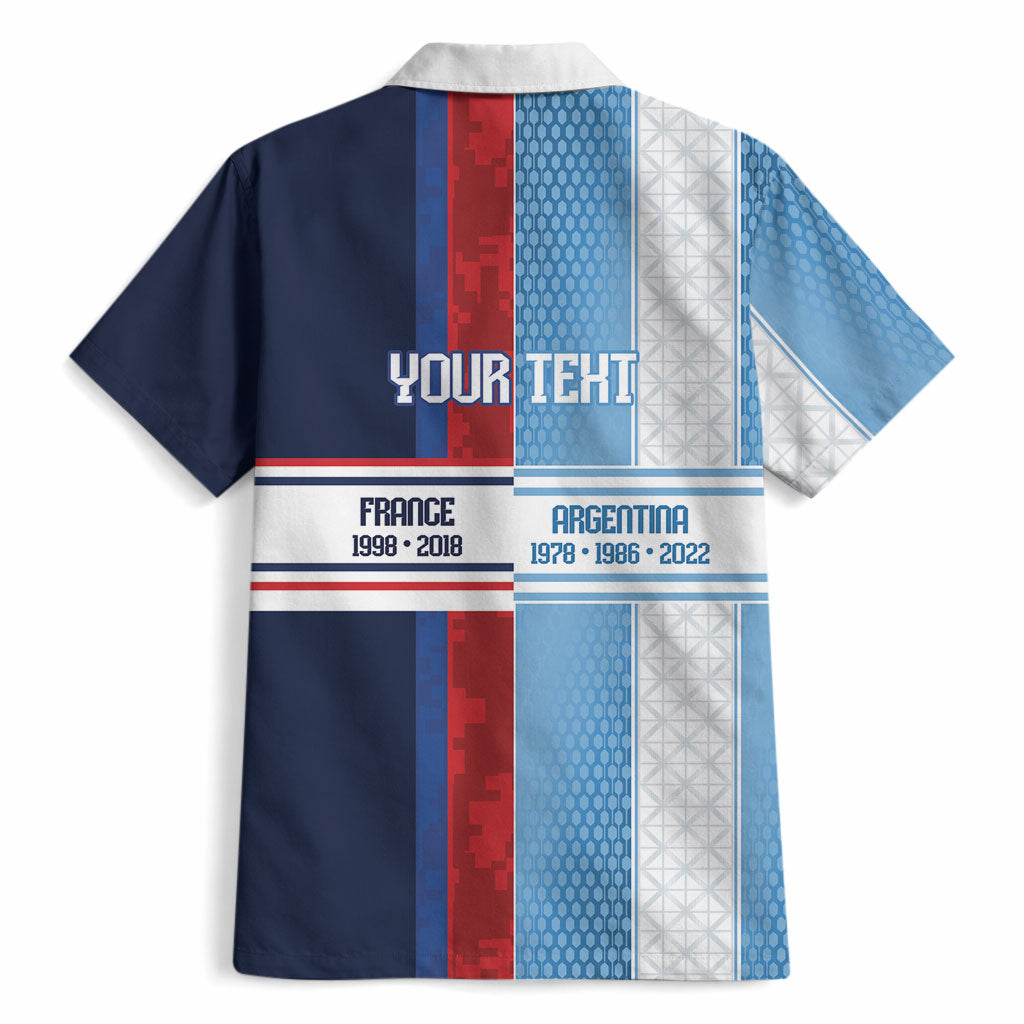 Argentina France World Final Football Personalized Hawaiian Shirt Two Nations Five Stars One Trophy