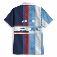 Argentina France World Final Football Personalized Hawaiian Shirt Two Nations Five Stars One Trophy
